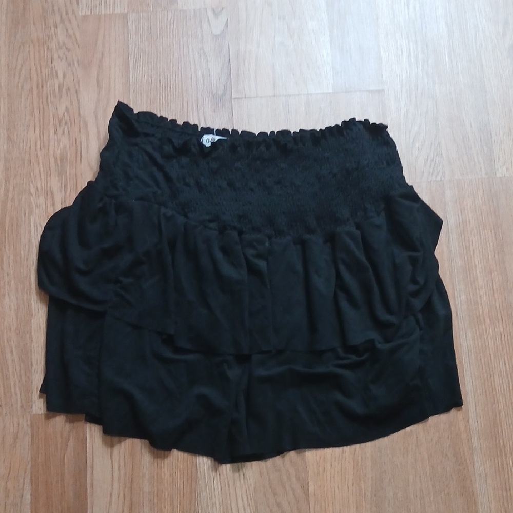Black Ruffled Skirt